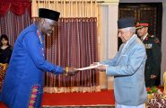 Presentation of Letters of Credentials to the Right Hon’ble President